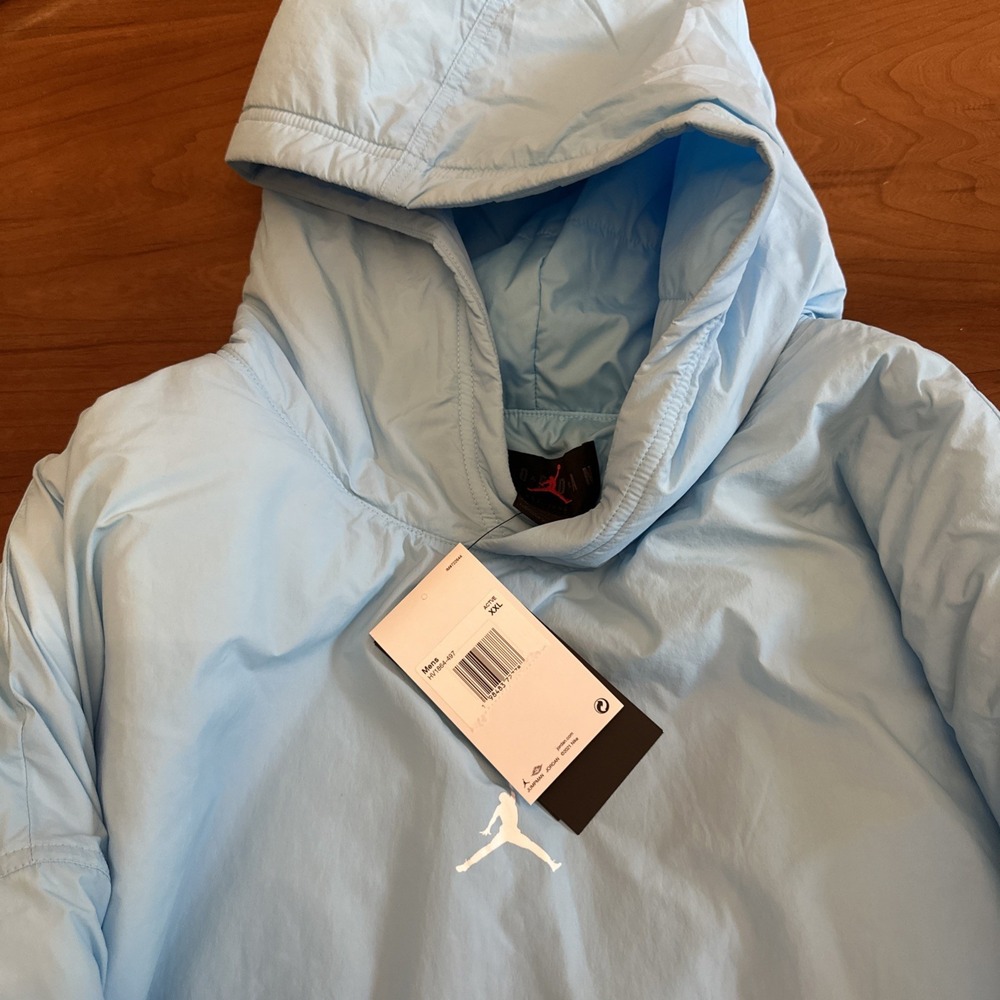 Jordan Men's Blue Pullover Hoodie 2XL w/ Pockets Solid Logo HV1864-497